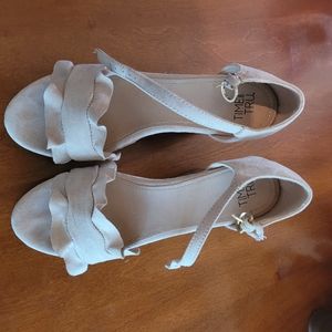 Time & Tru open toe wedges